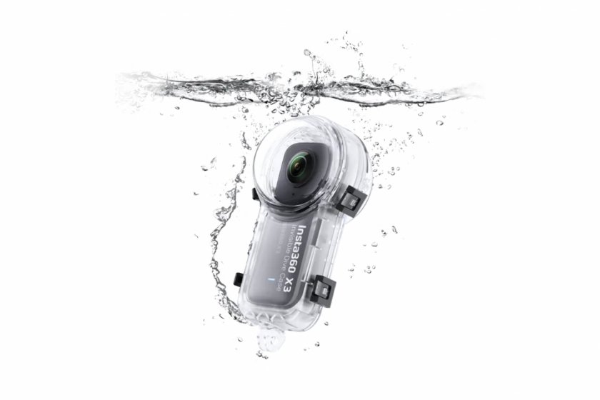 Insta360 X3 podvodní pouzdro V2 pod vodou