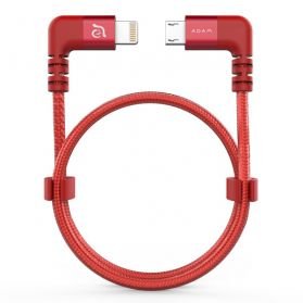 PeAk II FLEET kabel lightning-micro USB - 30cm pro DJI Spark a Mavic Pro - červený