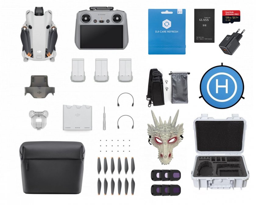 mini 4 pro mega bundle bílý kufr