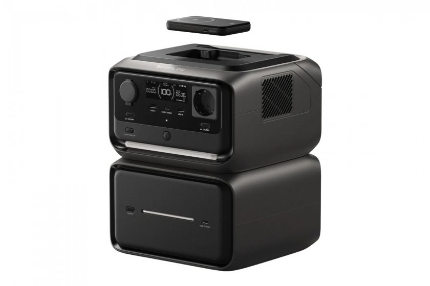 Bateriová stanice EcoFlow RIVER 3 Max Plus Wireless ze strany