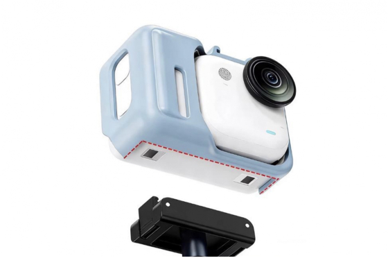 Modrý ochranný rám pro kameru Insta360 GO Ultra - detail.jpeg