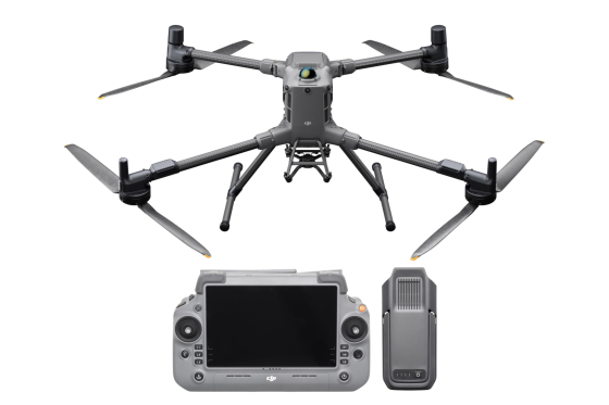 DRON DJI Matrice 400 ze předu, baterie, DJI RC 2 Enterprise  DRONPRO