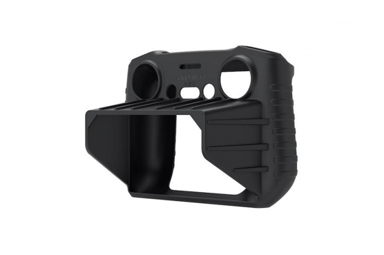 2v1 černý silikonový kryt a sluneční clona na DJI RC 2