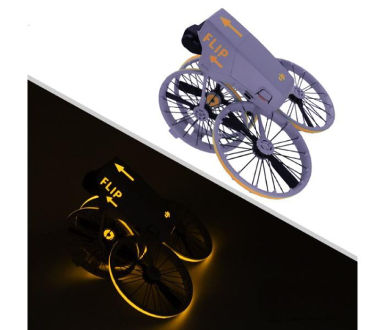 Luminiscenční samolepka na dron DJI Flip (žlutá)