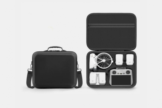 Černé pouzdro s popruhem přes rameno na dron DJI Flip