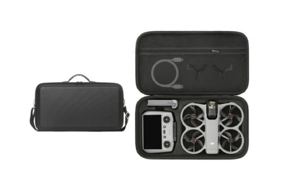 Černé PU pouzdro přes rameno pro dron DJI Avata 360 (DJI RC 2).jpeg