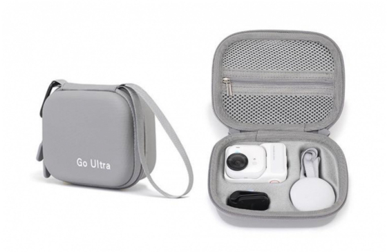 PU pouzdro pro kameru Insta360 GO Ultra - šedé
