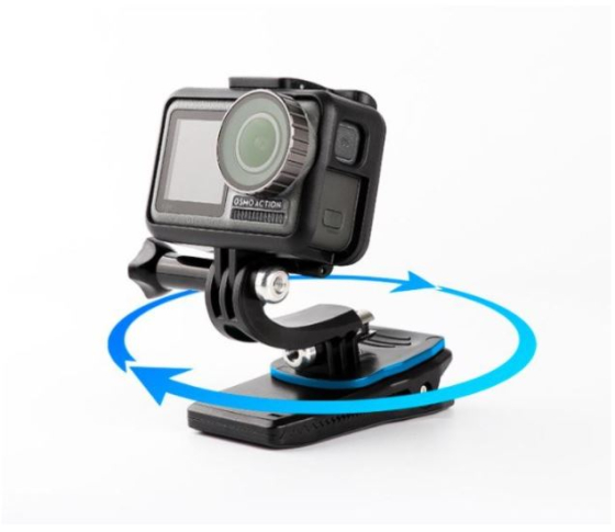 Otočný klip na batoh pro akční kameru