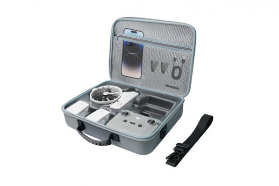 Šedé voděodolné pouzdro na dron DJI Flip + RC-N3