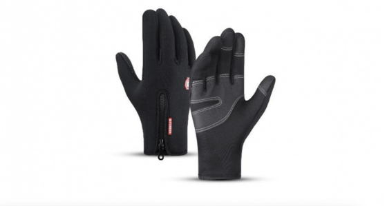 Teplé dotykové rukavice (L)