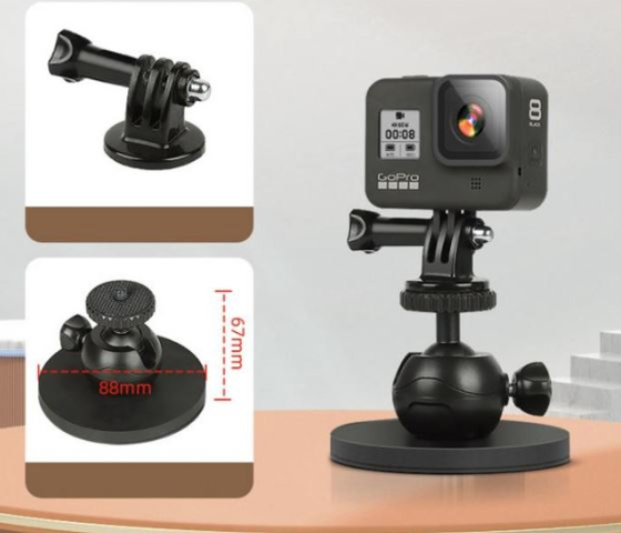 Magnetický držák akční kamery na auto (malý)