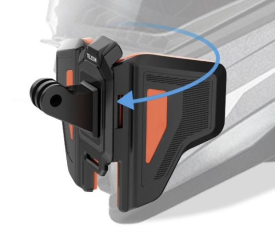 Speciální držák akční kamery na integrální helmu