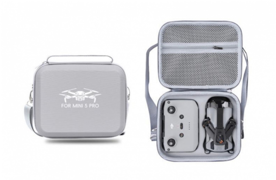 PU pouzdro na rameno na dron DJI Mini 5 Pro (DJI RC-N3) - šedé