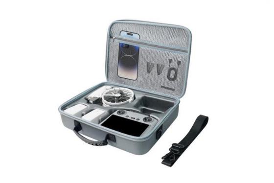 Šedé voděodolné pouzdro na dron DJI Flip + DJI RC 2