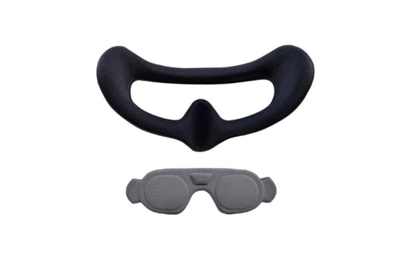 Černé pěnové polstrování a ochrana čoček na DJI Goggles 3