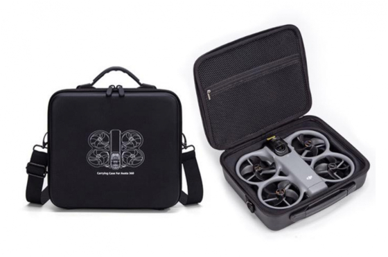 Dvouvrstvé PU pouzdro pro dron DJI Avata 360 (černé) uvnítř.jpeg