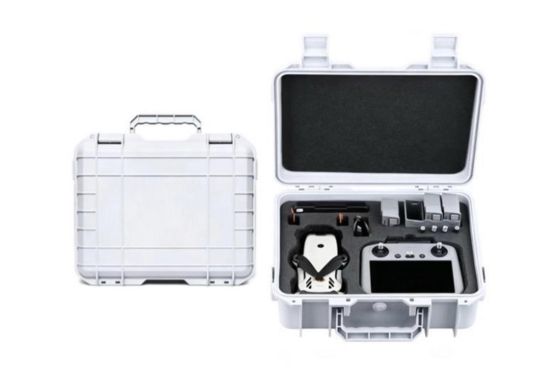 Bílý ochranný kufr pro dron DJI Lito 1 : X1 (DJI RC-N3 : RC 2) uvnítř.jpeg