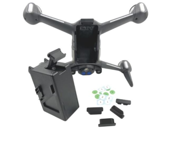 Protiprachové kryty konektorů DJI FPV závodního dronu