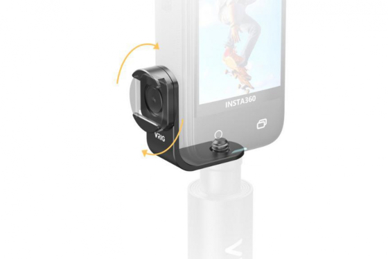 Otočný držák DJI Mic 2 pro akční kamery Insta360 X5 / Insta360X4