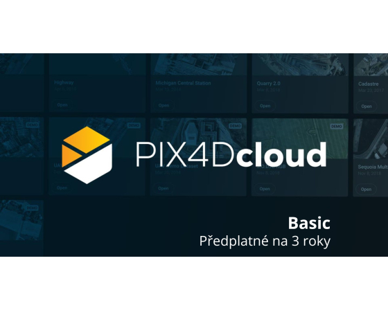 PIX4Dcloud Basic - předplatné na 3 roky