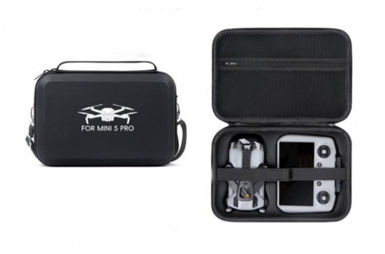 PU pouzdro na rameno na dron DJI Mini 5 Pro s DJI RC 2 - černé