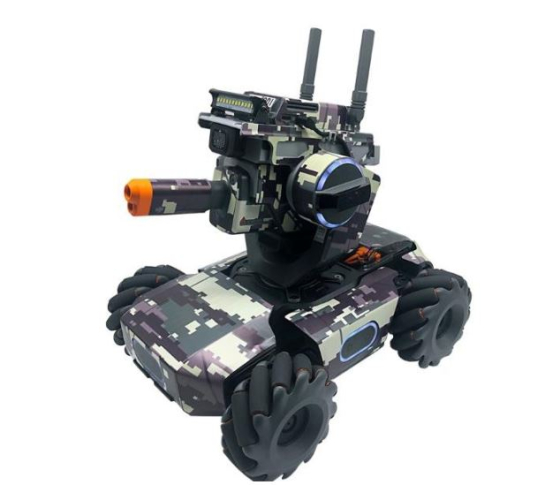 Zeleno-hnědý polep na DJI RoboMaster S1