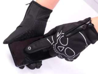 Černé fotografické rukavice (XXL)