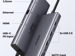 UGREEN USB-C Multifunkční adaptér 10v1