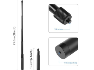Prodlužující selfie tyč na kameru Insta360 X3 / X2 / One RS (73,5 cm)