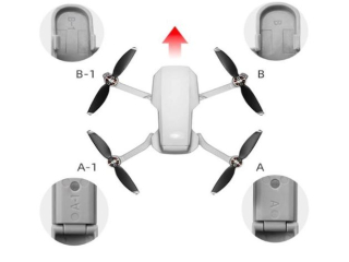 Skládací zvýšené přistávací nohy na DJI Mavic Mini
