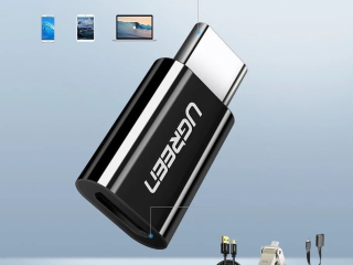 UGREEN Adapter USB-C na micro USB ze strany.jpg