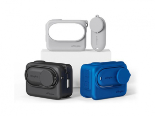 Černý silikonový kryt s poutkem na kameru Insta360 GO 3 + Action Pod