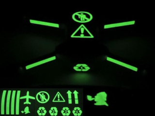 Luminiscenční samolepky na dron DJI Mini 3 / Mini 3 Pro