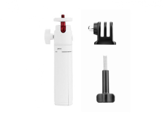 Bílá prodlužující tyč se stativem na akční kameru (30 cm)