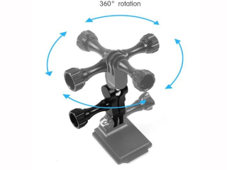 360° dvojitý adaptér pro akční kameru