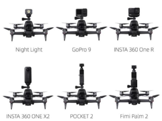 Držák akční kamery na DJI FPV závodní dron