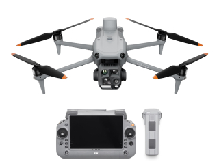 DRON DJI Matrice 4T ze předu, baterie, DJI RC 2 Enterprise  DRONPRO