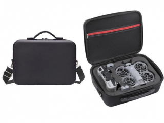 Černé PU pouzdro pro dron DJI Neo 2 s DJI RC-N3