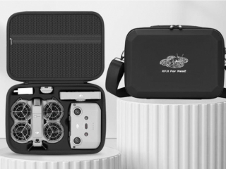 Černé PU pouzdro pro dron DJI Neo 2 + RC-N3