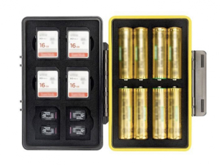 Multifunkční úložný box na baterie a karty