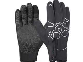 Černé fotografické rukavice (XXL)