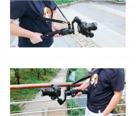 Popruh na krk s adaptérem na stabilizátor DJI Ronin-S v praxi