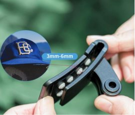 Držák kamery Insta360 Go 2 na kšiltovku detail