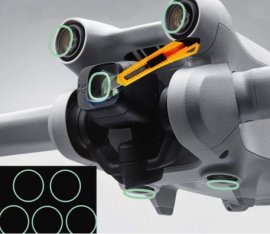Ochranné sklo na objektiv a senzory DJI Mini 3 Pro nalepení