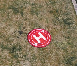 Pgytech přistávací plocha 160cm shora