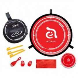 Přistávací plocha pro drony s blikajícím LED 75 cm - červená/modrá + stolní podložka 19 cm Adam FLEET