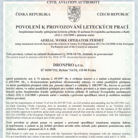 Žádost o povolení | DronPro.cz III