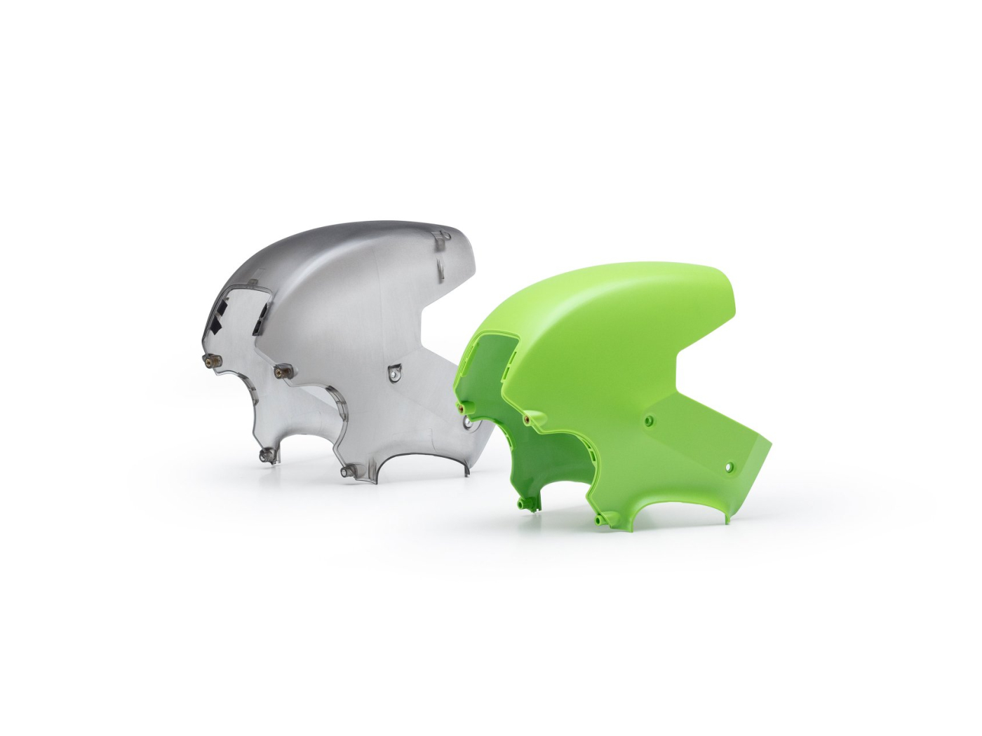 Zelený a šedý kryt DJI FPV závodního dronu