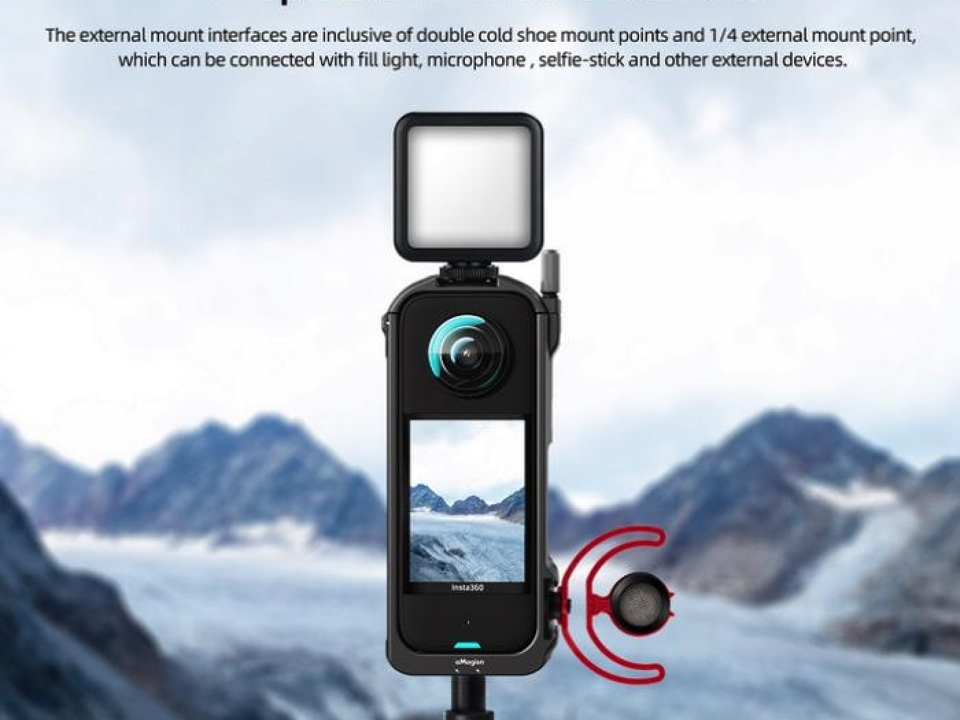Rám z hliníkové slitiny na kameru Insta360 X3
