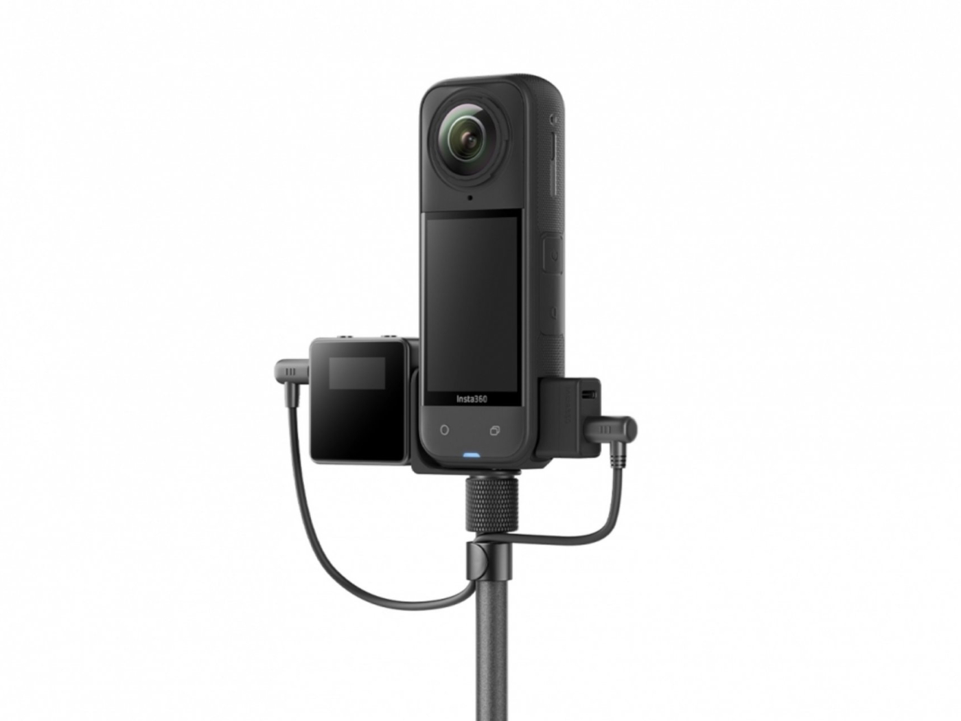 Cold shoe držák pro mikrofon Rode Wireless Go na akční kameru Insta360 X5